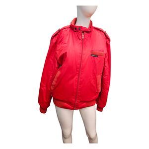 Members Only Vintage 80's Red Winter Jacket Men's Size 38 or US Medium
